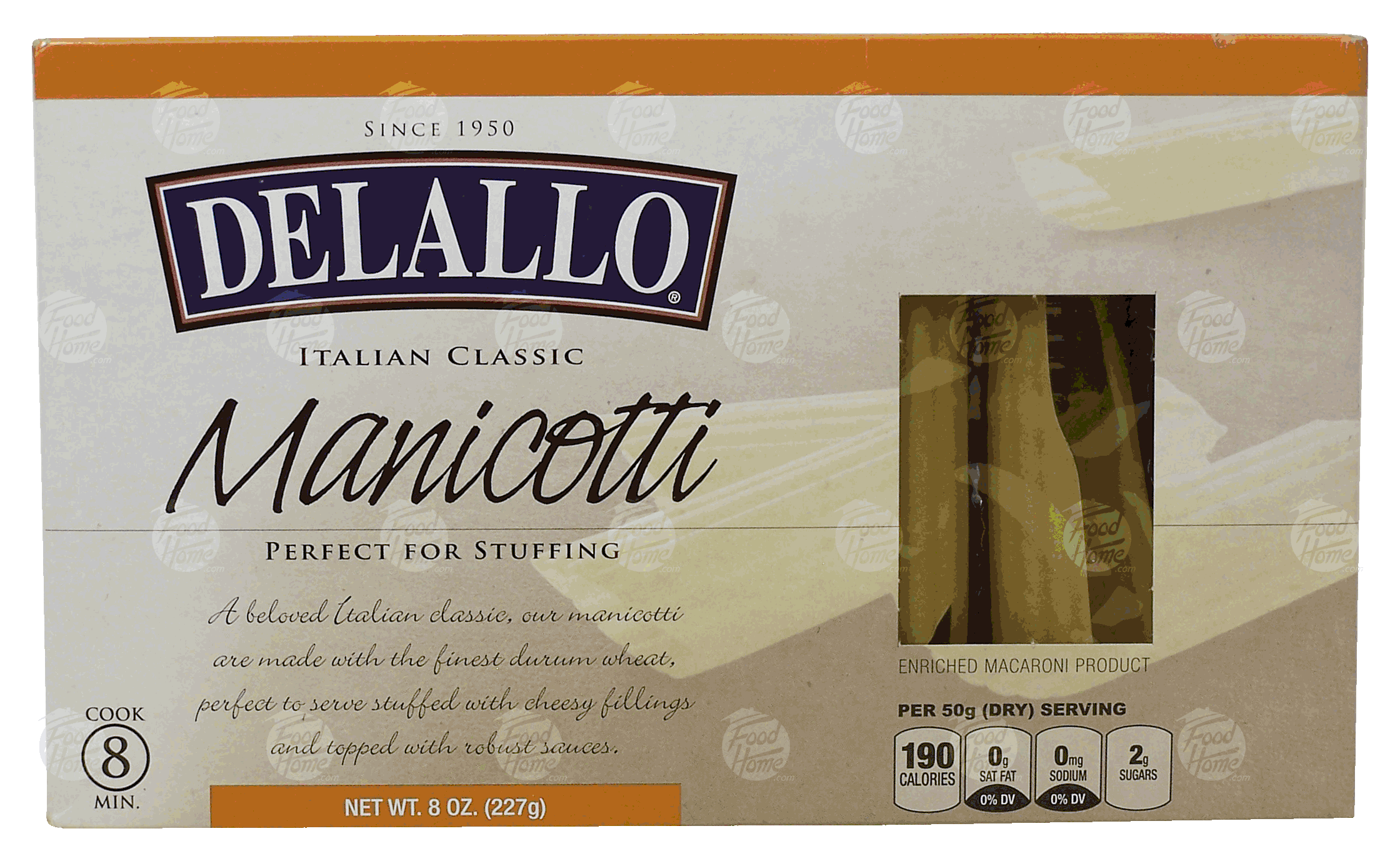 Delallo  manicotti dry pasta Full-Size Picture